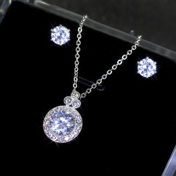 earrings & necklace fashion wedding jewelry suit for bridal clear crystal pendant earring party engagement accessories, Silver
earrings & necklace fashion wedding jewelry suit for bridal clear crystal pendant earring party engagement accessories, Silver