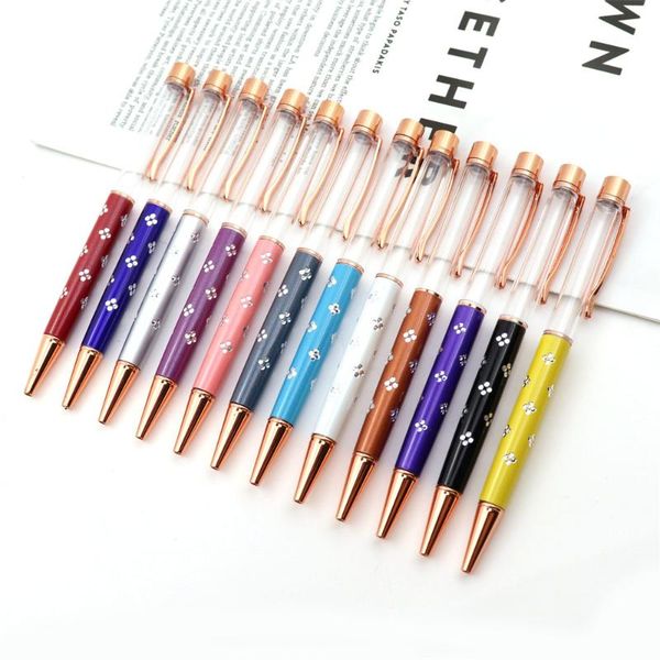 ballpoint pens four leaf clover pattern diamond crystal pen 1.0mm black ink metal pendant office school supplies, Blue;orange
ballpoint pens four leaf clover pattern diamond crystal pen 1.0mm black ink metal pendant office school supplies, Blue;orange