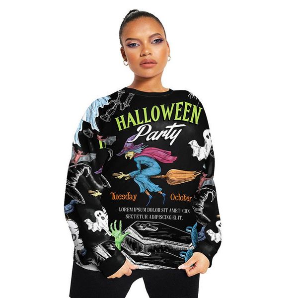 women's hoodies & sweatshirts black halloween ghost print crewneck sweatshirt women long sleeve casual teens england style thin autumn
women's hoodies & sweatshirts black halloween ghost print crewneck sweatshirt women long sleeve casual teens england style thin autumn