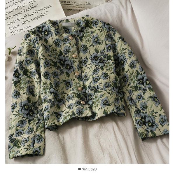 women's jackets vintage spring women floral elegant short jaket coat lady cropped jacket, Black;brown
women's jackets vintage spring women floral elegant short jaket coat lady cropped jacket, Black;brown