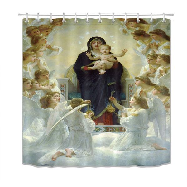 jesus christ shower curtain virgin mary angels christian shower curtains for bathroom decoration with hooks 72x72 inch
jesus christ shower curtain virgin mary angels christian shower curtains for bathroom decoration with hooks 72x72 inch