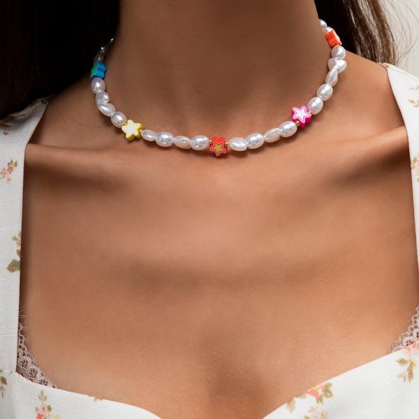 chokers shixin summer colorful star heart pearl choker necklace for women fashion cute pear 2021 trendy jewelry gift, Golden;silver
chokers shixin summer colorful star heart pearl choker necklace for women fashion cute pear 2021 trendy jewelry gift, Golden;silver