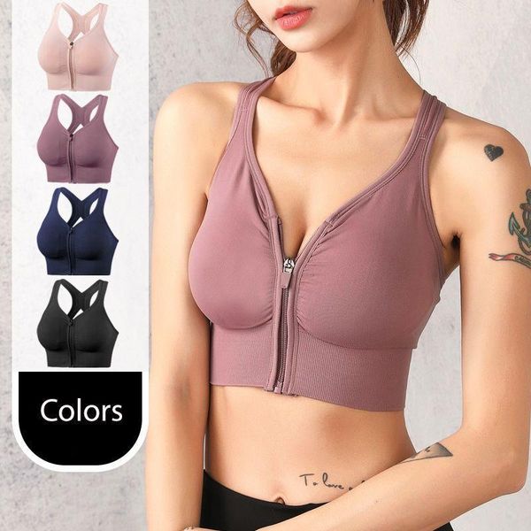 yoga outfit arrival women sports bra front zipper cross back shockproof gym running 4colors
yoga outfit arrival women sports bra front zipper cross back shockproof gym running 4colors
