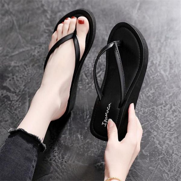 summer beach flip flops women fashion high heel anti-slip slippers female outdoor korean height increasing clip toe sandals, Black
summer beach flip flops women fashion high heel anti-slip slippers female outdoor korean height increasing clip toe sandals, Black