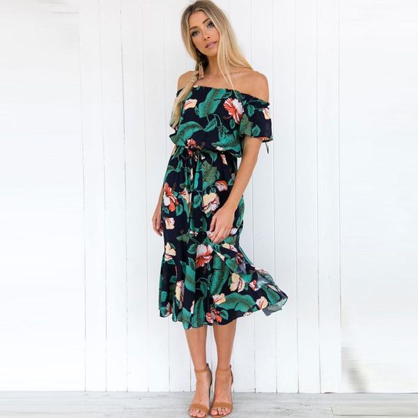 maternity summer one shoulder pprint medium length beach leaf dress for women dresses, White
maternity summer one shoulder pprint medium length beach leaf dress for women dresses, White