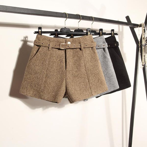 women's shorts korean version women solid high waist office lady sashes 2021 autumn female sweet casual winter loose button, White;black
women's shorts korean version women solid high waist office lady sashes 2021 autumn female sweet casual winter loose button, White;black