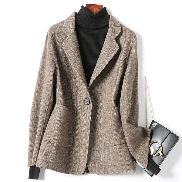 designer 21ss herringbone small double-sided wool coat suit new autumn and winter short tweed women's wear, Black
designer 21ss herringbone small double-sided wool coat suit new autumn and winter short tweed women's wear, Black