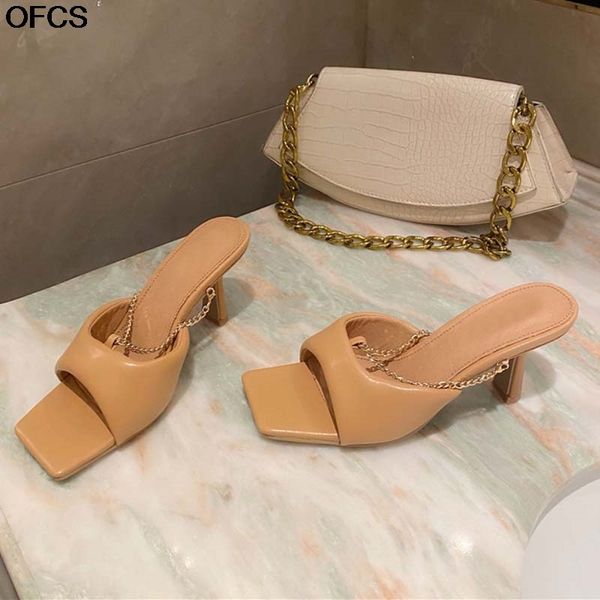 sandals fashion chain slippers sandal 2021 summer women slipper shoes thin high heel outdoor dress pumps slides eem2, Black
sandals fashion chain slippers sandal 2021 summer women slipper shoes thin high heel outdoor dress pumps slides eem2, Black