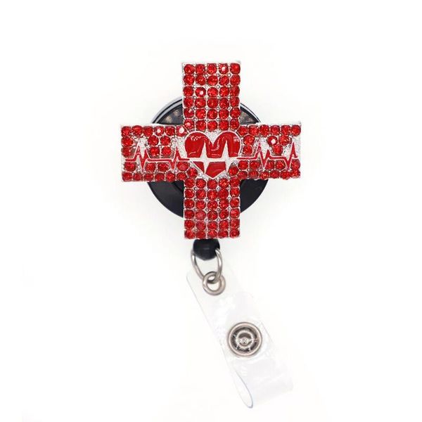 pins, brooches 10pcs/lot red rhinestone cross shape retractable id badge reel name card holder, Gray
pins, brooches 10pcs/lot red rhinestone cross shape retractable id badge reel name card holder, Gray