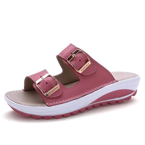 slippers fashion mid-heel platform women shoes non-slip metal buckle woman slides zapatos de mujer womens slipper shoe, Black
slippers fashion mid-heel platform women shoes non-slip metal buckle woman slides zapatos de mujer womens slipper shoe, Black