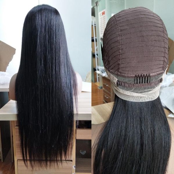 lace wigs 360 frontal wig transparent pre plucked with baby hair remy peruvian straight human front, Black;brown
lace wigs 360 frontal wig transparent pre plucked with baby hair remy peruvian straight human front, Black;brown