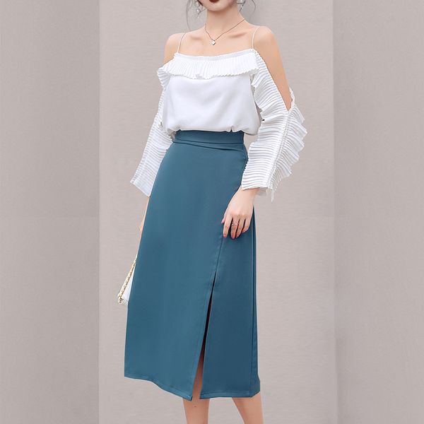 elegant office ladies two-piece office suits spring korean chiffon off shoulder shirt high waist split midi skirt suit 210518, White
elegant office ladies two-piece office suits spring korean chiffon off shoulder shirt high waist split midi skirt suit 210518, White