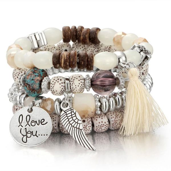charm bracelets bohemian multilayer crystal beads & bangles jewelry for women gift pulseras mujer, Golden;silver
charm bracelets bohemian multilayer crystal beads & bangles jewelry for women gift pulseras mujer, Golden;silver