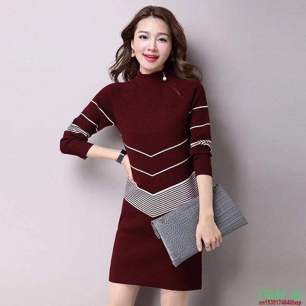 women's sweaters 2021 autumn winter long sweater dress women knitted pullovers casual solid warm plus size mid-length clothes thick, White;black
women's sweaters 2021 autumn winter long sweater dress women knitted pullovers casual solid warm plus size mid-length clothes thick, White;black