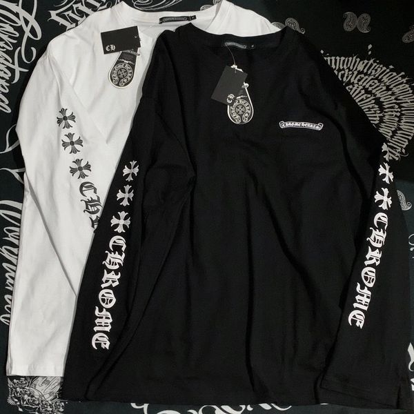 chrome/heartswomen's chaokeluo heart round neck sweater men's same summer double arm printing long sleeve loose and thin co, Black
chrome/heartswomen's chaokeluo heart round neck sweater men's same summer double arm printing long sleeve loose and thin co, Black