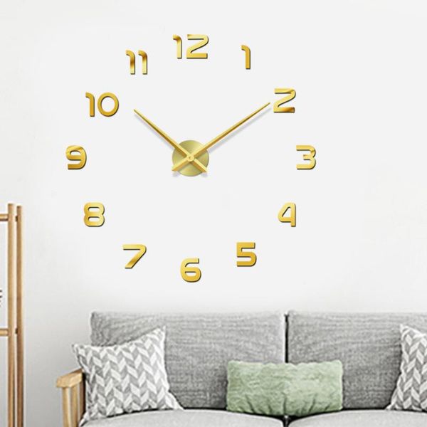 wall clocks big size golden diy clock frameless large digital self-adhesive apartment decorations room decor w
wall clocks big size golden diy clock frameless large digital self-adhesive apartment decorations room decor w