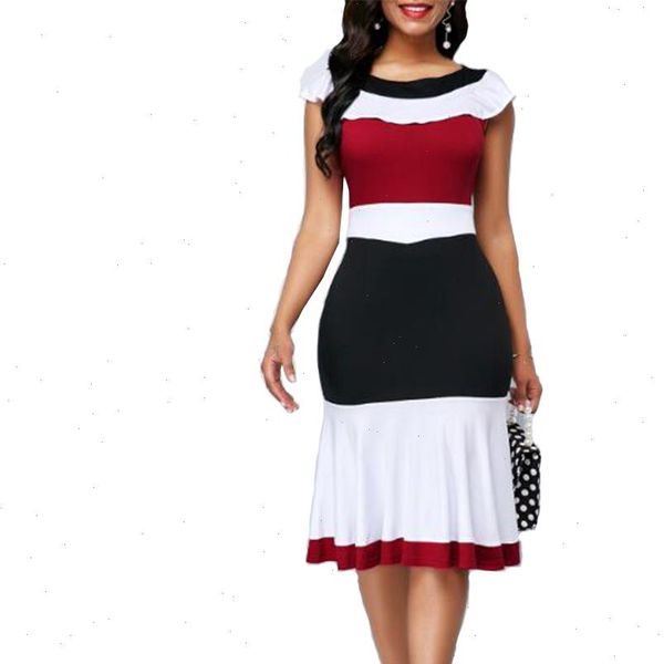 women dress summer elegant patchwork ruffles office a line dresses casual plus size slim party vestidos 5xl, Black;gray
women dress summer elegant patchwork ruffles office a line dresses casual plus size slim party vestidos 5xl, Black;gray