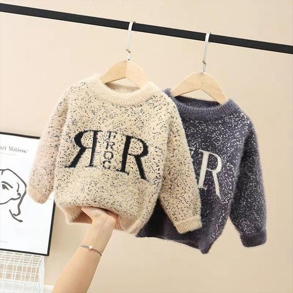 childrens imitation mink wool sweaters o neck letter pattern boys and girls clothes flocking thick autumn winter kids, Blue
childrens imitation mink wool sweaters o neck letter pattern boys and girls clothes flocking thick autumn winter kids, Blue