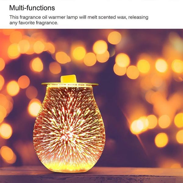 electric lamp 3d firework glass diffuser wax melt warmer candle for home office bedroom fragrance lamps
electric lamp 3d firework glass diffuser wax melt warmer candle for home office bedroom fragrance lamps