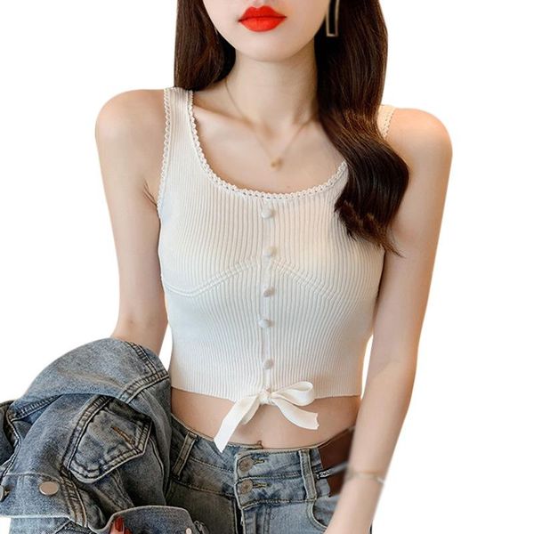 women's tanks & camis summer korean style lace bow design tank sleeveless knit short camisole vest ladies stripped top, White
women's tanks & camis summer korean style lace bow design tank sleeveless knit short camisole vest ladies stripped top, White