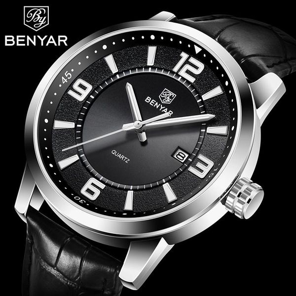 wristwatches 2021 benyar fashion brand men quartz watches automatic date watch waterproof sport clock business for luxury, Slivery;brown
wristwatches 2021 benyar fashion brand men quartz watches automatic date watch waterproof sport clock business for luxury, Slivery;brown
