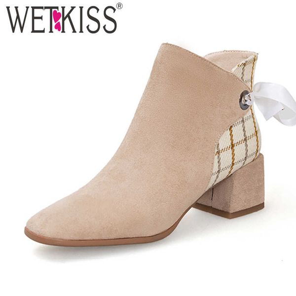 wetkiss ankle boots women ribbons shoes chunky heel booties mix color square toe boot woman shoes zipper autumn big size 43 210630, Black
wetkiss ankle boots women ribbons shoes chunky heel booties mix color square toe boot woman shoes zipper autumn big size 43 210630, Black
