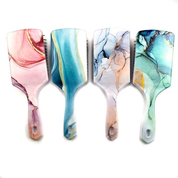 marble slab comb square airbag scalp massage color printing plastic hair brushes, Silver
marble slab comb square airbag scalp massage color printing plastic hair brushes, Silver