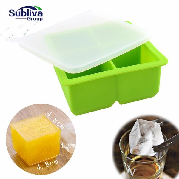 baking moulds large silicone ice cube tray reusable square shape mold bar cafe whiskey ball maker diy cream with lid
baking moulds large silicone ice cube tray reusable square shape mold bar cafe whiskey ball maker diy cream with lid