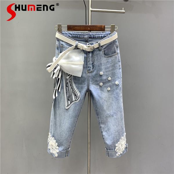 women's jeans women y2k bowknot beaded three-dimensional flower blue cropped feminino sweet straight leg thin denim pants for
women's jeans women y2k bowknot beaded three-dimensional flower blue cropped feminino sweet straight leg thin denim pants for