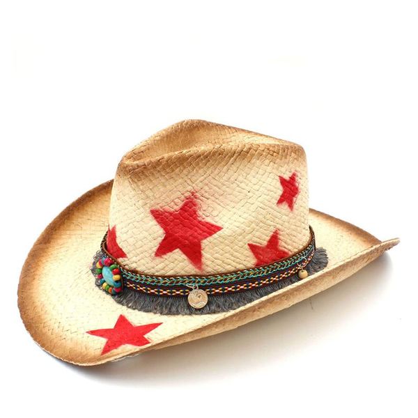 stingy brim hats 2021 handmade weave straw women sun hat with tassel ribbon star fashion lady sombrero hombre cowboy jazz caps size 58cm, Blue;gray
stingy brim hats 2021 handmade weave straw women sun hat with tassel ribbon star fashion lady sombrero hombre cowboy jazz caps size 58cm, Blue;gray