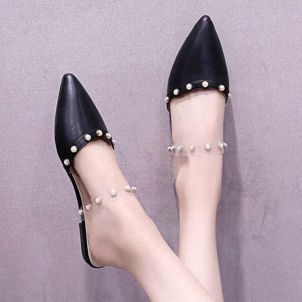slipper flat out side shoes women's summer shoes pointed toe slippers woman plus size 35-43 zapatos mujer crystal, Black
slipper flat out side shoes women's summer shoes pointed toe slippers woman plus size 35-43 zapatos mujer crystal, Black