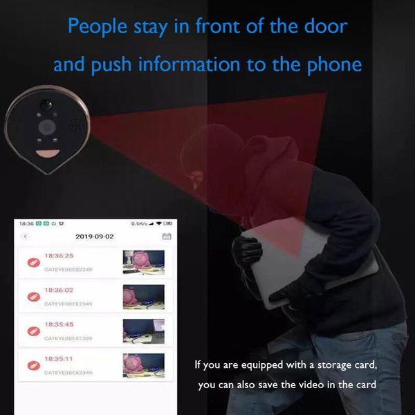 doorbells smart wifi video doorbell wireless security monitor detection phone control mobile remote monitoring look clear at night
doorbells smart wifi video doorbell wireless security monitor detection phone control mobile remote monitoring look clear at night