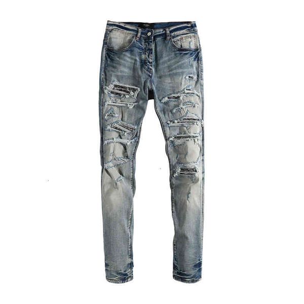 pierced jeans patchwork blue am splash slim fit elastic high street pants men's diamond
pierced jeans patchwork blue am splash slim fit elastic high street pants men's diamond