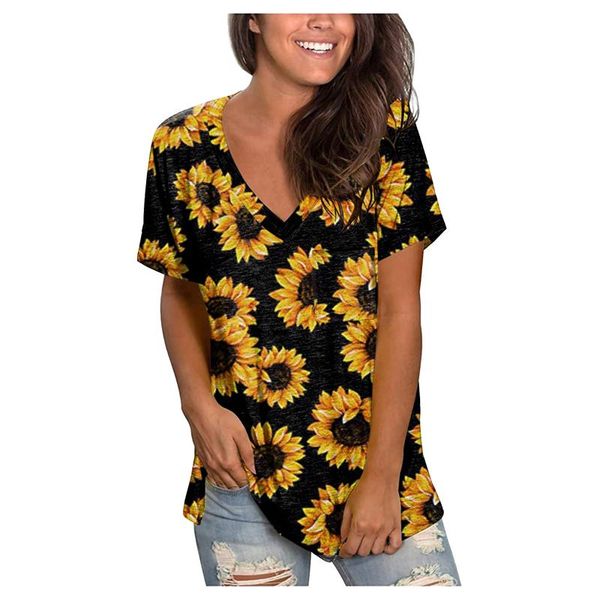 women's t-shirt sunflowers printed t-shirts women short sleeve v-neck print t shirts independence day pocket tunics tee shirt femme cam, White
women's t-shirt sunflowers printed t-shirts women short sleeve v-neck print t shirts independence day pocket tunics tee shirt femme cam, White