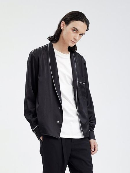 men's casual shirts s-6xl 2021 clothing fashion catwalk street black pajamas open thread daopao minority shirt plus size costumes, White;black
men's casual shirts s-6xl 2021 clothing fashion catwalk street black pajamas open thread daopao minority shirt plus size costumes, White;black