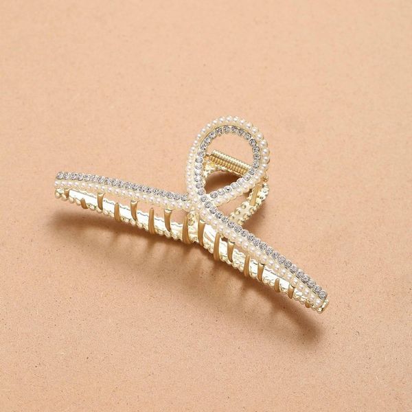 hair jewelry net red metal shark claw pearl rhinestone fashion versatile back head plate hairpin grab, Golden;white
hair jewelry net red metal shark claw pearl rhinestone fashion versatile back head plate hairpin grab, Golden;white