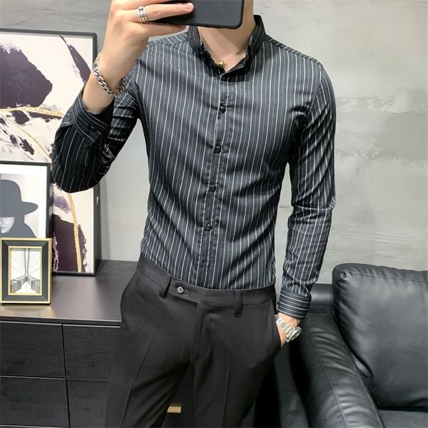 men's casual shirts black/gray shirt autumn long fashion fine business 3xl blouse z52h, White;black
men's casual shirts black/gray shirt autumn long fashion fine business 3xl blouse z52h, White;black