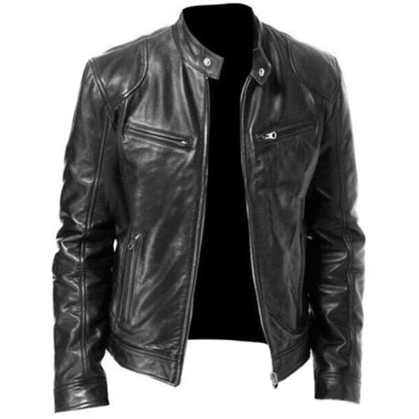 men's jackets men stand collar motorcycle biker coat autumn winter zipper outerwear long sleeve solid casual slim fashion clothes, Black;brown
men's jackets men stand collar motorcycle biker coat autumn winter zipper outerwear long sleeve solid casual slim fashion clothes, Black;brown