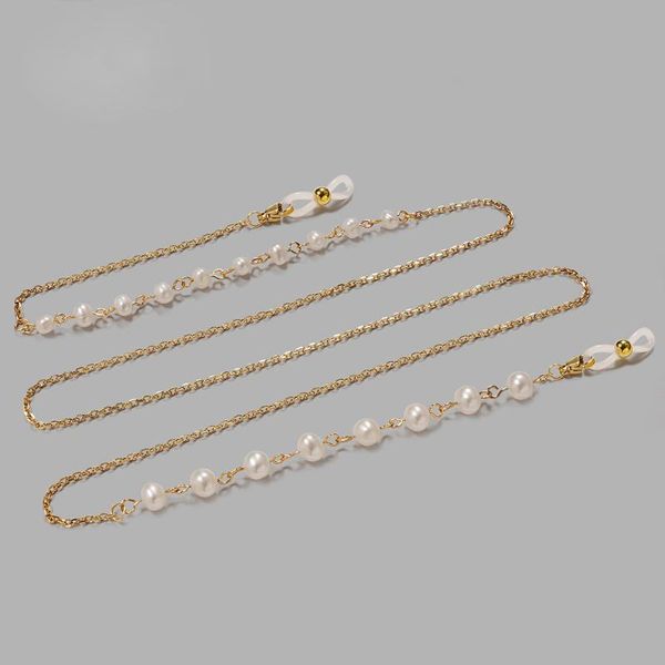 sunglasses frames handmade real pearl hanging neck retro eyeglass chain mask rope trend asymmetric, Silver
sunglasses frames handmade real pearl hanging neck retro eyeglass chain mask rope trend asymmetric, Silver