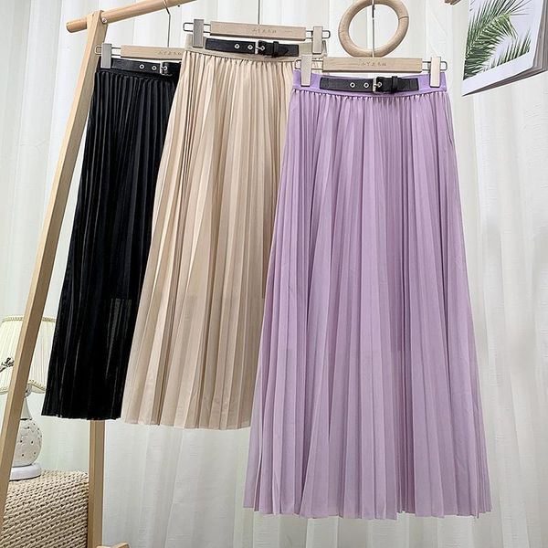 skirts womens 2021 elastic high waist pleated skirt with decorative belt summer clothes women elegant midi long, Black
skirts womens 2021 elastic high waist pleated skirt with decorative belt summer clothes women elegant midi long, Black