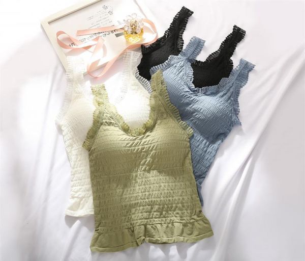 camisoles & tanks hollow lace woven folds v-neck vest one-piece padded push up sling, Black;white
camisoles & tanks hollow lace woven folds v-neck vest one-piece padded push up sling, Black;white
