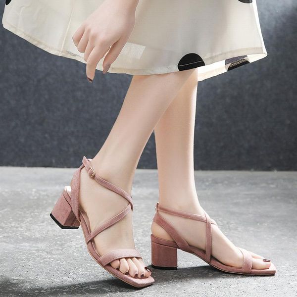 dress shoes solid suede leather square toe roman sandals women thick high heels open gladiator sandalias mujer cross band buckle sandale, Black
dress shoes solid suede leather square toe roman sandals women thick high heels open gladiator sandalias mujer cross band buckle sandale, Black