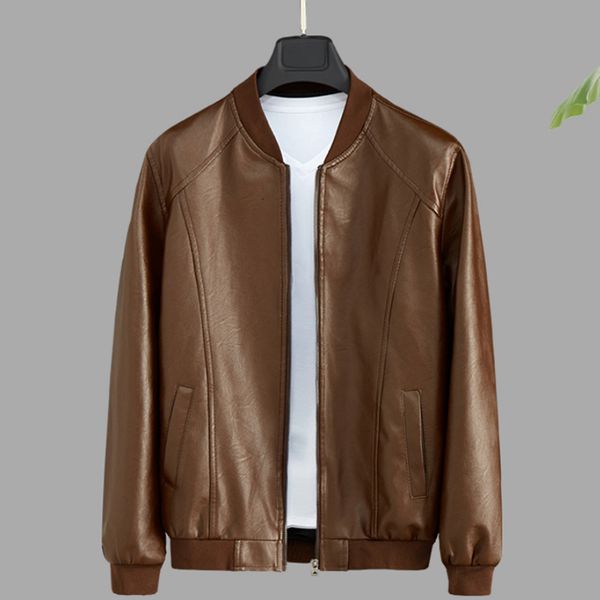 men's leather & faux synthetic leather jacket, casual youth thin neckline, tight fitting, motorcycle, spring and autumn, Black
men's leather & faux synthetic leather jacket, casual youth thin neckline, tight fitting, motorcycle, spring and autumn, Black