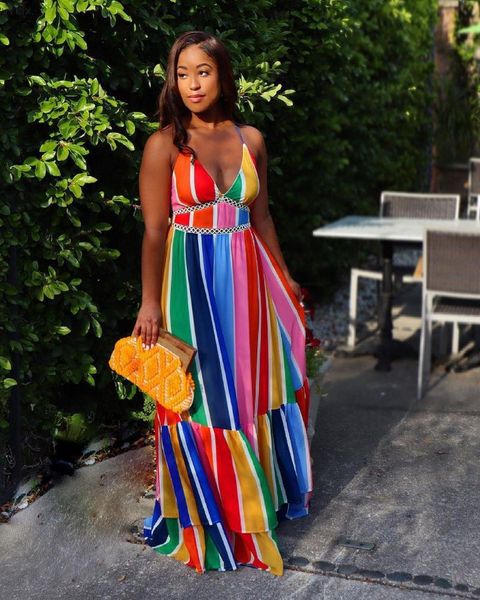 casual dresses holiday women long dress striped sleeveless strap bandage backless v-neck fit and flare maxi summer outfits sell, Black;gray
casual dresses holiday women long dress striped sleeveless strap bandage backless v-neck fit and flare maxi summer outfits sell, Black;gray
