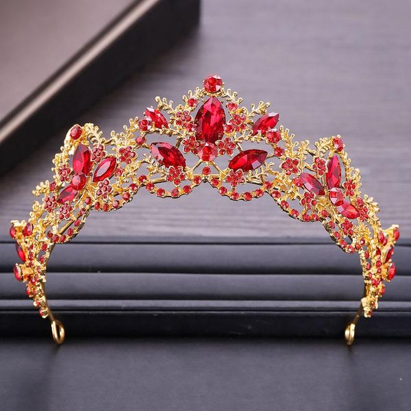 hair clips & barrettes red crystal wedding crown queen headband bride jewelry ornaments ll@17, Golden;silver
hair clips & barrettes red crystal wedding crown queen headband bride jewelry ornaments ll@17, Golden;silver