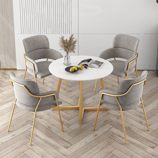 dining room furniture nordic light luxury simple table and chair combination ironwork backrest stool
dining room furniture nordic light luxury simple table and chair combination ironwork backrest stool