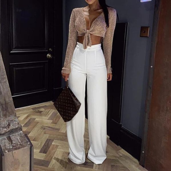 women's pants & capris zogaa wide leg women solid high waist loose streetwear trousers full length dress 2021 fashions clothes, Black;white
women's pants & capris zogaa wide leg women solid high waist loose streetwear trousers full length dress 2021 fashions clothes, Black;white