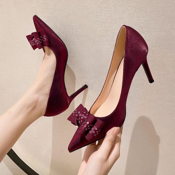 dress shoes woman high heels pointed bow wedding women 2021 korean style shallow mouth stripper, Black
dress shoes woman high heels pointed bow wedding women 2021 korean style shallow mouth stripper, Black