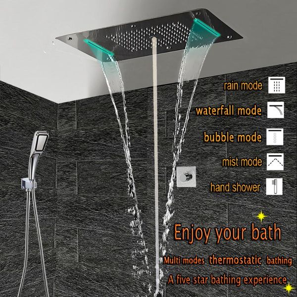brass 3 ways valve wall bath shower faucets set waterfall ceiling mixer tap spa rain bubble mist head bathroom sets
brass 3 ways valve wall bath shower faucets set waterfall ceiling mixer tap spa rain bubble mist head bathroom sets