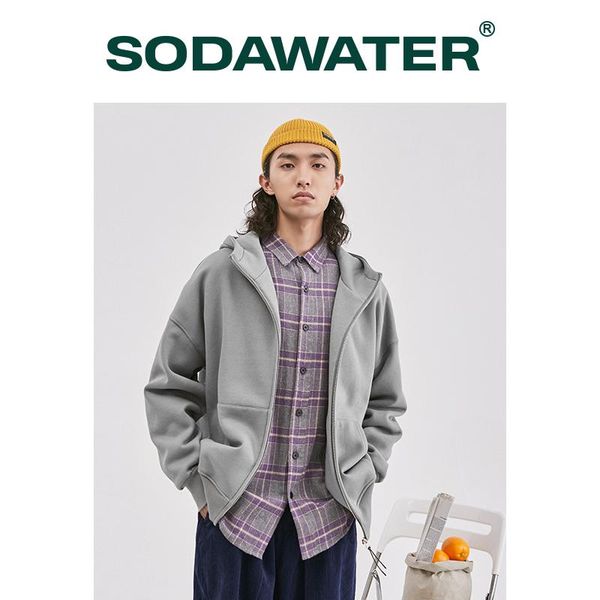men's jackets sodawater men harajuku plain hoodies with zipper 2021 stylish warm fleece sweatshirt jacket for couple 2505w, Black;brown
men's jackets sodawater men harajuku plain hoodies with zipper 2021 stylish warm fleece sweatshirt jacket for couple 2505w, Black;brown
